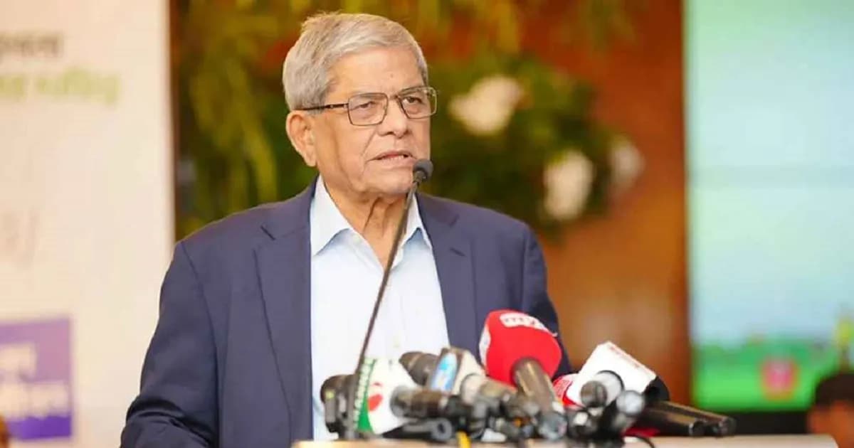 বাংলাদেশের সঙ্গে বাণিজ্যিক সম্পর্ক রাখতে চায় চীন: মির্জা ফখরুল