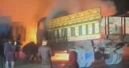 শ্রীপুরে ভাঙারি দোকানে ভয়াবহ আগুন