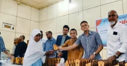 নগরকান্দায় বেগম সিরিয়া সমাজকল্যাণ সংস্থার উদ্যোগে শিক্ষার্থীকে সংবর্ধনা