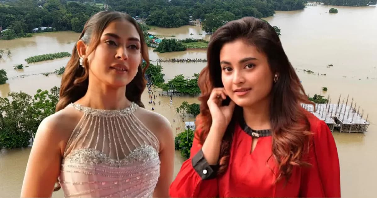 বন্যার্তদের কষ্টে ব্যথিত মেহজাবীন-তটিনীদের মন