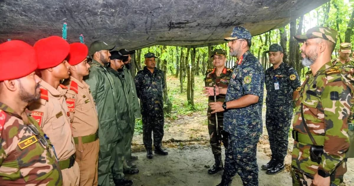 সেনাবাহিনীর গ্রীষ্মকালীন মহড়ায় আনসার-ভিডিপির অংশগ্রহণ