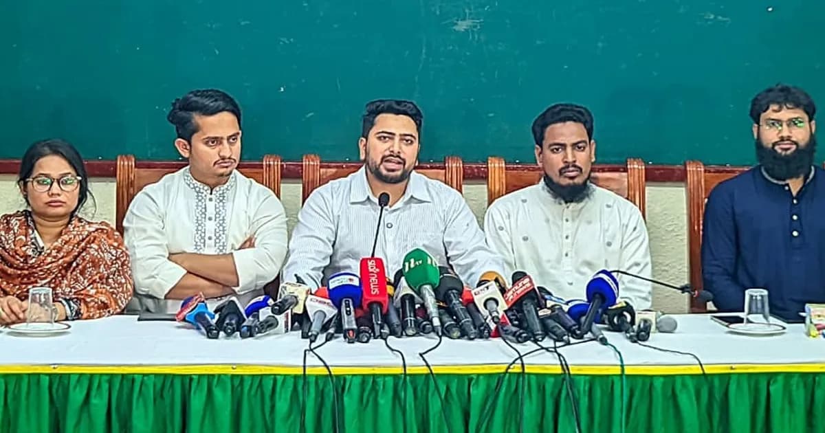 জুলাই সনদ বাস্তবায়ন ছাড়া নির্বাচনের কোনো সুযোগ নেই: নাহিদ ইসলাম