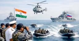 বঙ্গোপসাগরে যৌথ সামরিক মহড়া চালাবে ভারত–রাশিয়া
