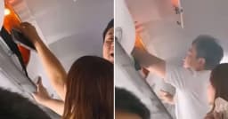 হঠাৎ প্লেনের ভেতর দাউ দাউ আগুন, ভিডিও ভাইরাল