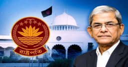 আজ বঙ্গভবনে উঠছেন রাষ্ট্রপতি মির্জা ফখরুল