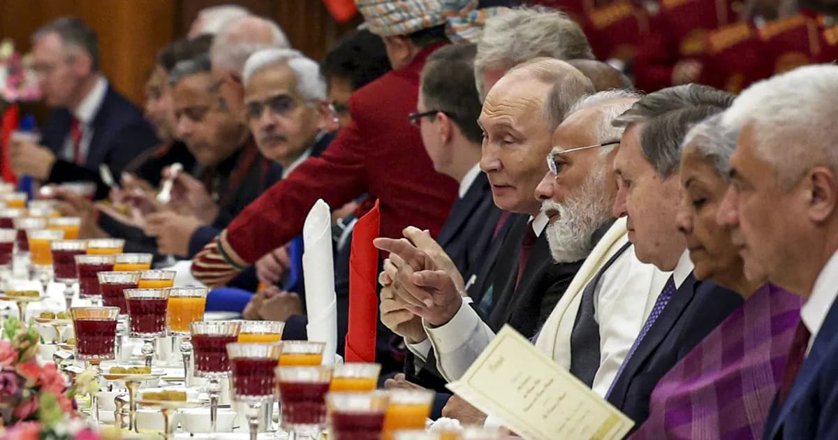 মাংস নেই, পুতিনকে নৈশভোজে যা খাওয়ালো ভারত