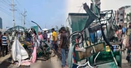 জামালপুরে ইজিবাইক ও কাভার্ডভ্যানের সংঘর্ষে নিহত ৪