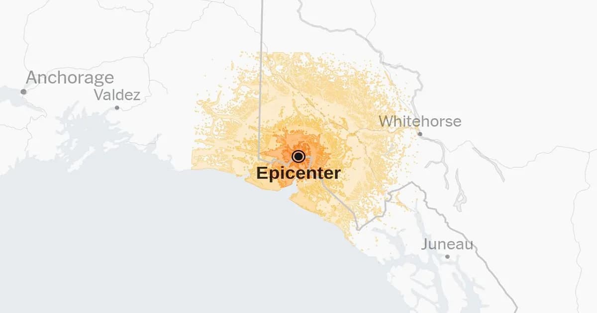 যুক্তরাষ্ট্র–কানাডা সীমান্তে ৭ মাত্রার শক্তিশালী ভূমিকম্প