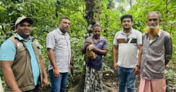 মানিকছড়িতে বনবিভাগের হাতে উদ্ধার বনরের ছানা