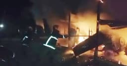 চার্জ দেওয়ার সময় অটোরিকশা গ্যারেজে আগুন, পুড়ল ১২ যানবাহন