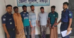 ধুনটে পুলিশের পৃথক অভিযানে পরোয়ানাভুক্ত ৫ আসামি গ্রেপ্তার