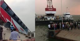 ৩০ ফুট গভীরে তলিয়ে গেছে বাস, চলছে উদ্ধার কার্যক্রম