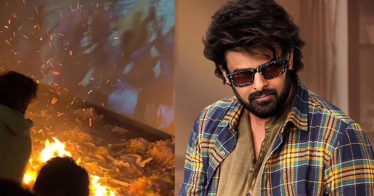 প্রেক্ষাগৃহে আগুন জ্বালিয়ে উল্লাস প্রভাসের ভক্তদের