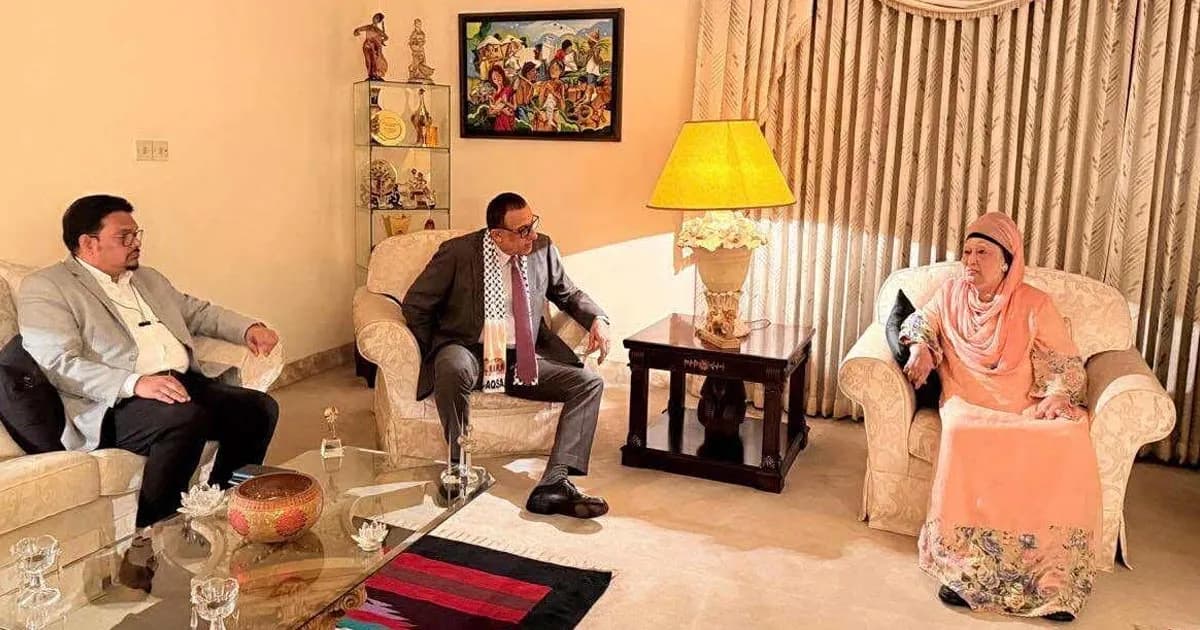 খালেদা জিয়ার সঙ্গে ফিলিস্তিনি রাষ্ট্রদূতের সৌজন্য সাক্ষাৎ
