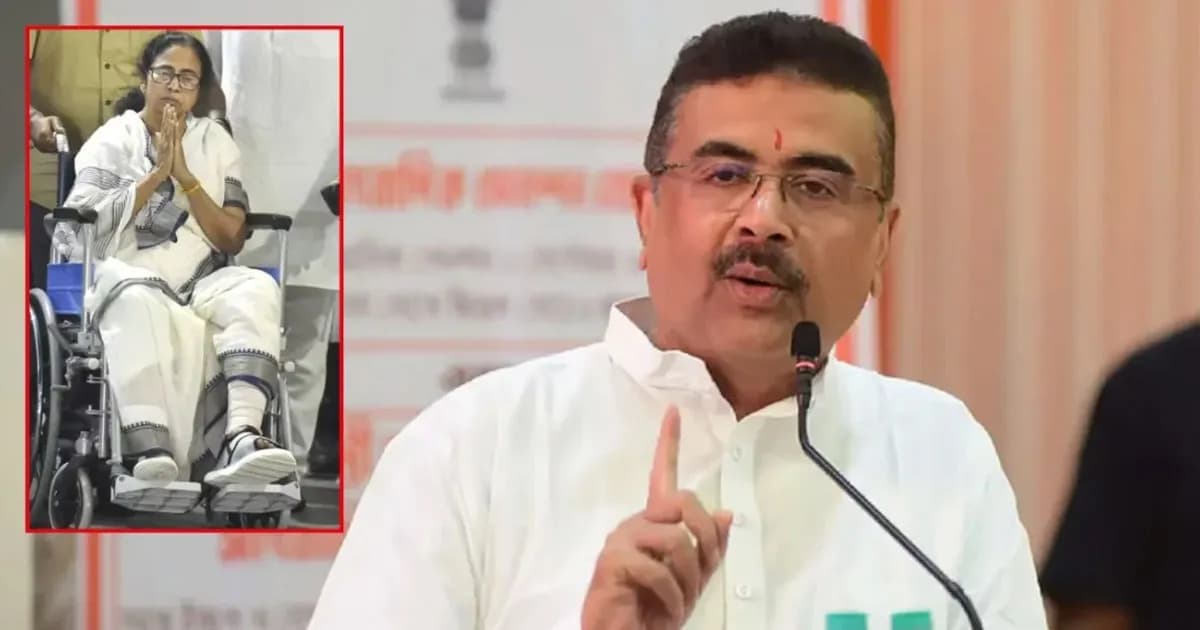 মমতার পায়ের চোট ‘ভুয়া’, প্রমাণ আছে: শুভেন্দু অধিকারী