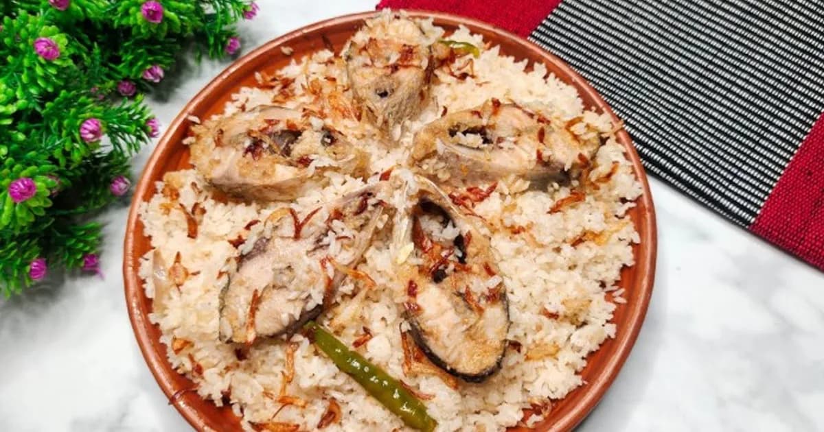পূজা-পার্বণে বিশেষ রেসিপি ‘ইলিশ পোলাও’