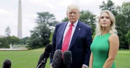 প্রেস সেক্রেটারি লেভিটের ঠোঁট যেন মেশিনগান: ডোনাল্ড ট্রাম্প