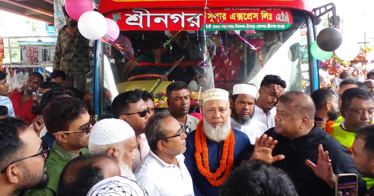 শ্রীনগর সুপার এক্সপ্রেস লিমিটেড বাস সার্ভিসের উদ্বোধন