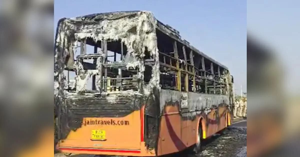 ভারতের রাজস্থানে চলন্ত বাসে আগুন, নিহত ১৯ যাত্রী
