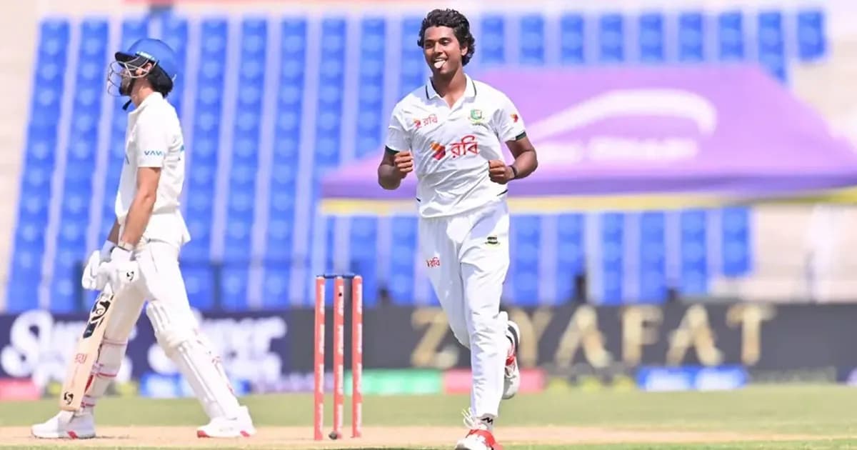 হ্যাটট্রিকের কৃতিত্ব লিটন-শান্তকে দিলেন হাসান মাহমুদ