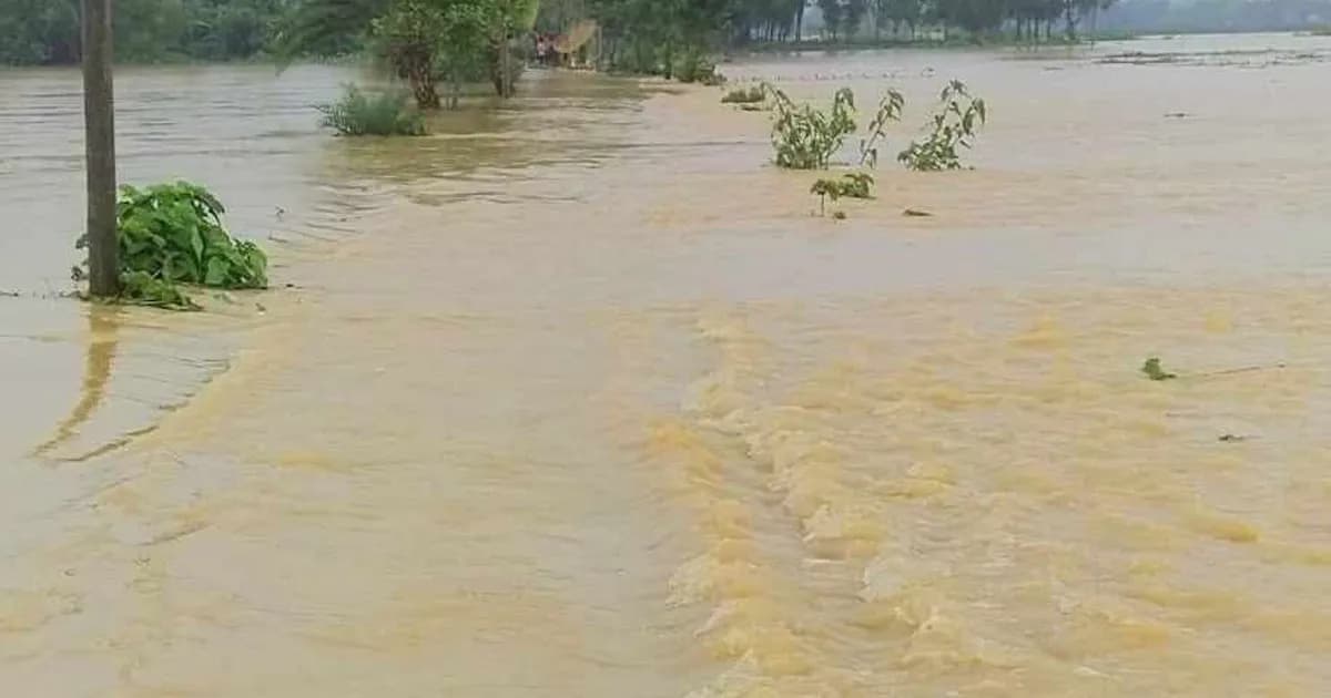 অতিবৃষ্টি ও পাহাড়ি ঢলে চুনারুঘাটের নিম্নাঞ্চল প্লাবিত