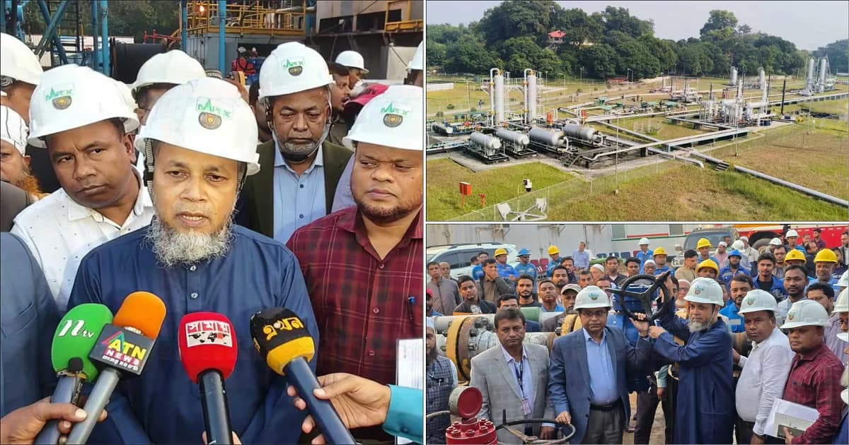 জাতীয় গ্রিডে যোগ হলো ১২ মিলিয়ন ঘনফুট নতুন গ্যাস