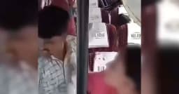 যাত্রীবাহী বাসে নারীকে যৌন হয়রানি, চড় মারার ভিডিও ভাইরাল