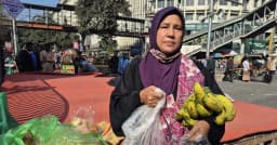 বিক্ষোভকারীদের জন্য কলা-পাউরুটি নিয়ে শাহবাগে গৃহিণী রাশিদা