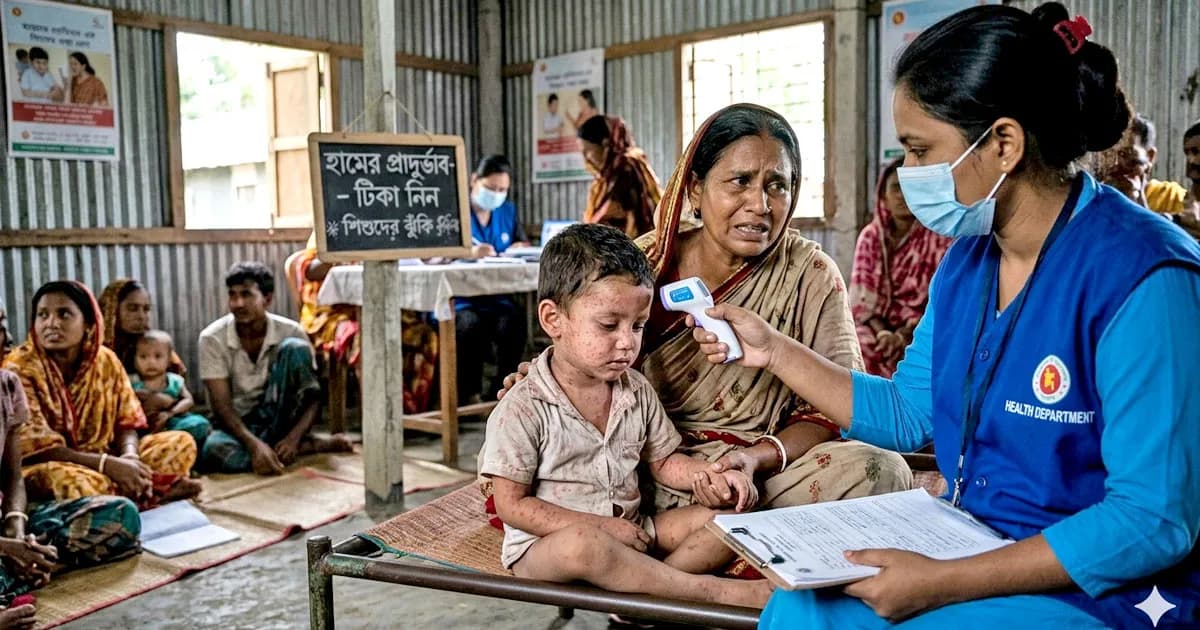 ক্রমেই বাড়ছে মৃত্যুর সংখ্যা, হটাৎ কেন মহামারীতে রূপ নিচ্ছে হাম?