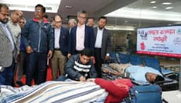 বাউবির উদ্যোগে স্বেচ্ছায় রক্তদান কর্মসূচি
