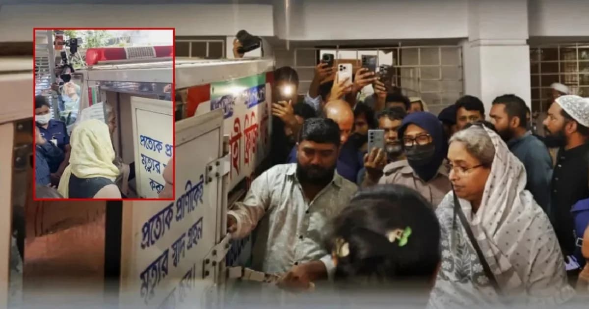 প্যারোলে মুক্তি পেয়ে স্বামীকে শেষ বিদায় জানালেন দীপু মনি