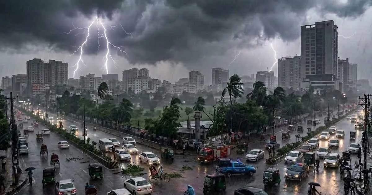 সন্ধ্যার মধ্যে ঢাকাসহ ১৭ জেলায় ঝড়-বৃষ্টির পূর্বাভাস