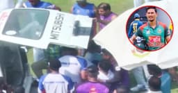 অসুস্থ হয়ে মাঠেই লুটিয়ে পড়েন ব্যাটার ফজলে রাব্বি
