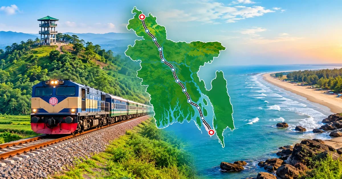 পঞ্চগড় থেকে কক্সবাজার: ১০৭৭ কিমি রেল সংযোগের মহাপরিকল্পনা