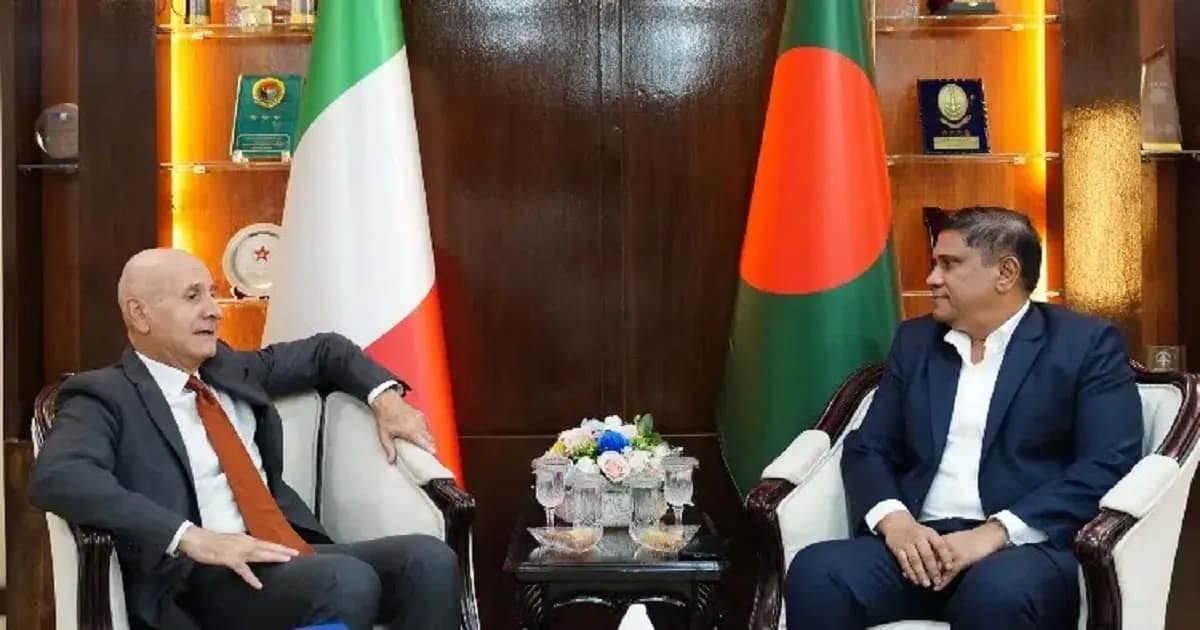 সামরিক সম্পর্ক আরও জোরদারে বাংলাদেশ-ইতালি বৈঠক