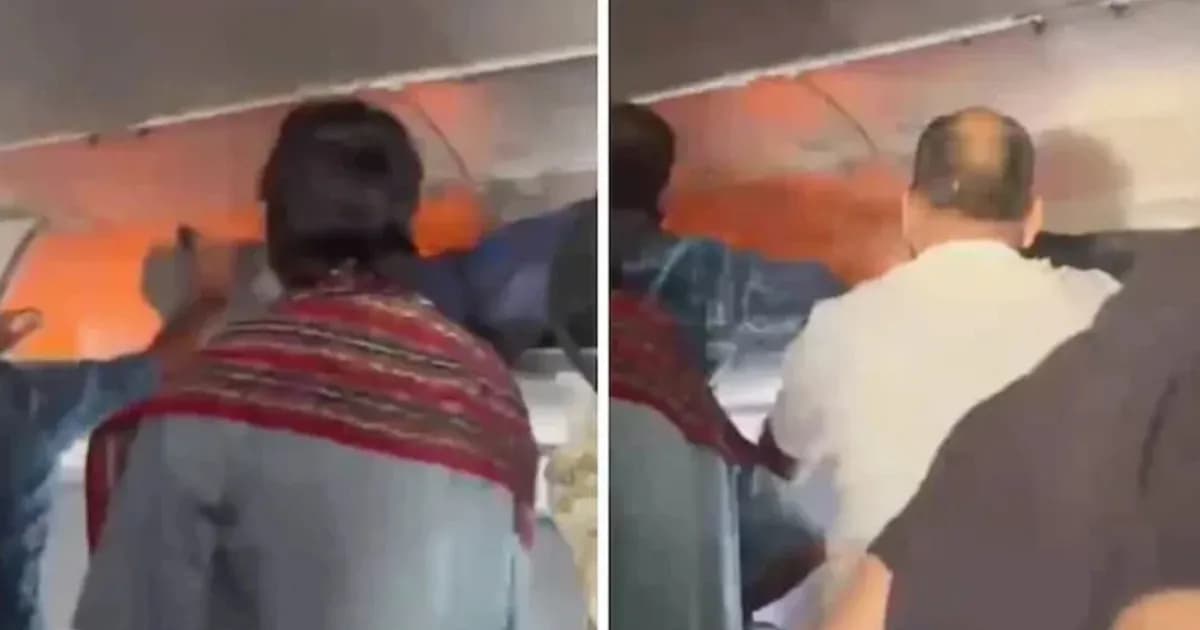 মাঝ আকাশে পাওয়ার ব্যাংকে আগুন, হায়দরাবাদে জরুরি অবতরণ
