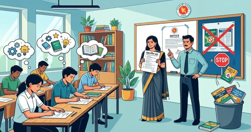 গাইড বইয়ের প্রশ্নে আর নয় পরীক্ষা, শিক্ষকদের জন্য কঠোর বার্তা