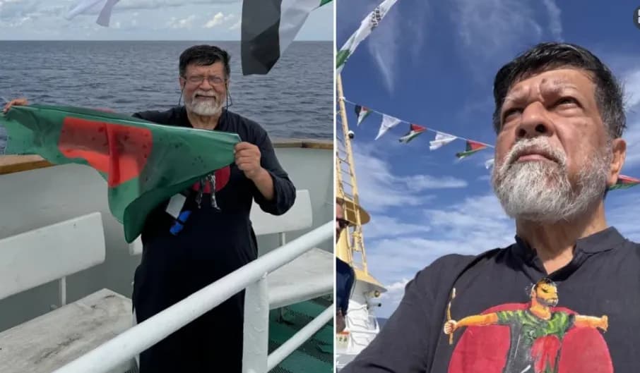 ফ্রিডম ফ্লোটিলা নিয়ে সর্বশেষ যে বার্তা দিলেন শহিদুল আলম