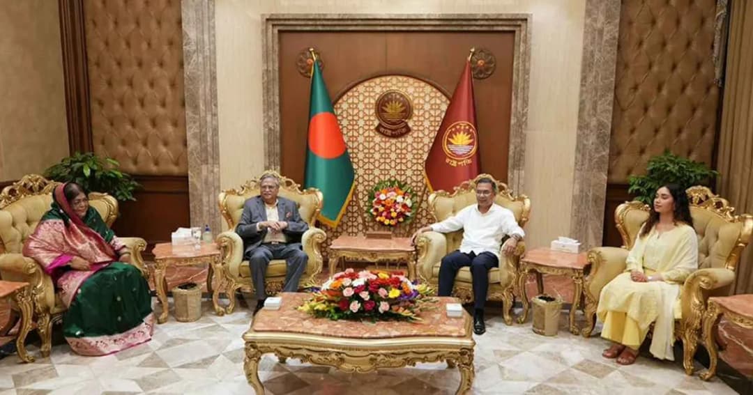 প্রধানমন্ত্রী হিসেবে প্রথমবার বঙ্গভবনে তারেক রহমান