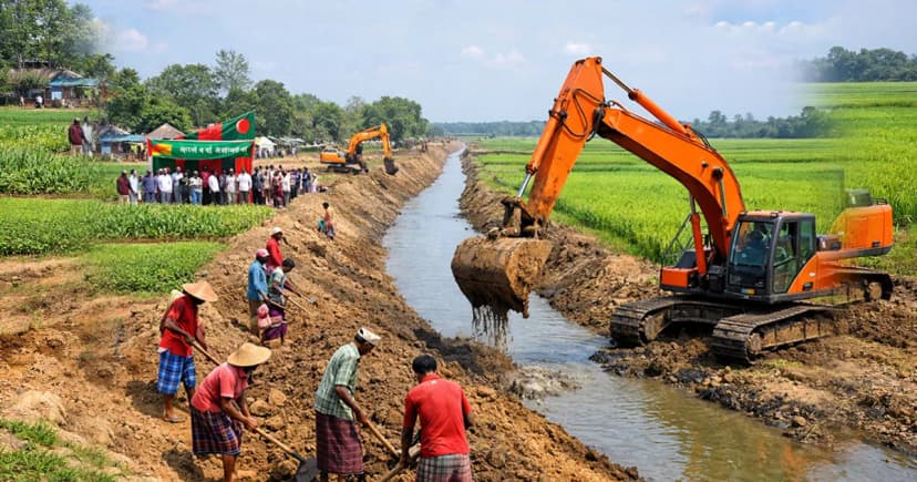 কৃষি খাতকে উন্নত করতেই খাল খননের কর্মসূচি