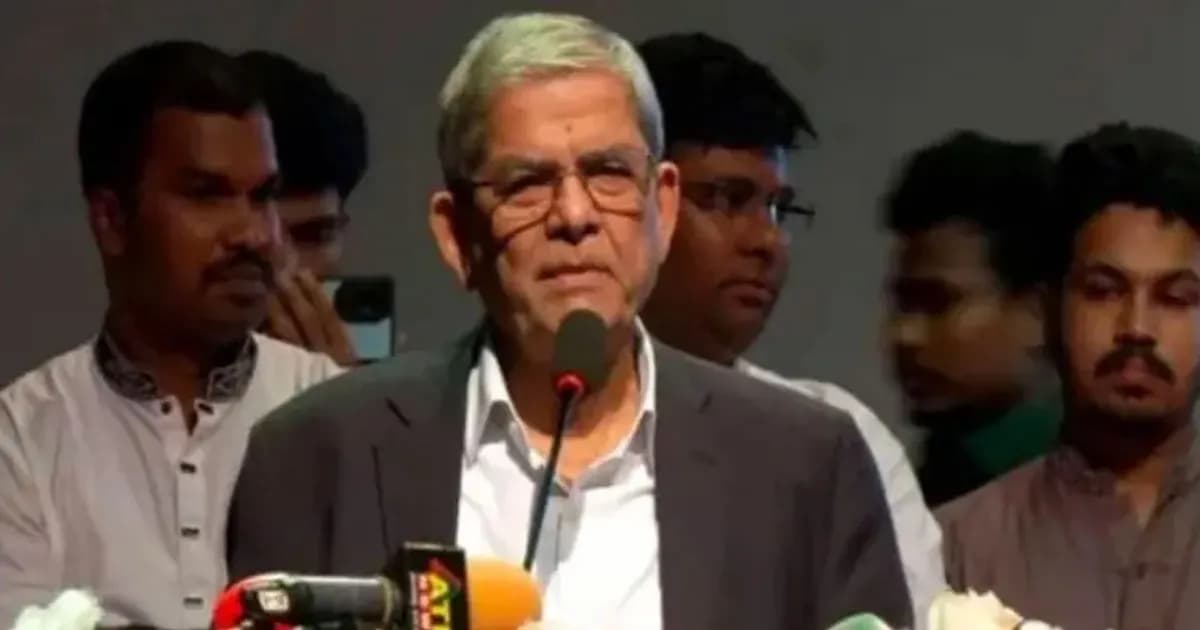 সুযোগ কাজে লাগিয়ে দেশ গড়ার আহ্বান মির্জা ফখরুলের