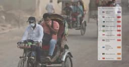 ছুটির দিনেও ‘অস্বাস্থ্যকর’ ঢাকার বাতাস