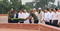 জাতীয় স্মৃতিসৌধে নতুন মন্ত্রী-প্রতিমন্ত্রীদের শ্রদ্ধা