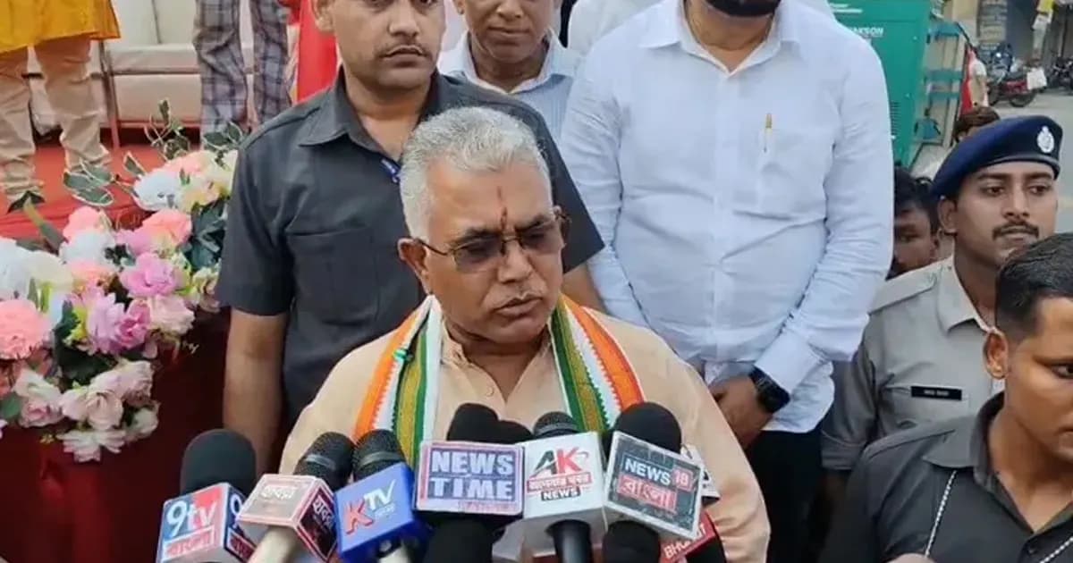 দিল্লির আন্দোলনে ইন্ধন দিচ্ছে বাংলাদেশ, দাবি দিলীপ ঘোষের