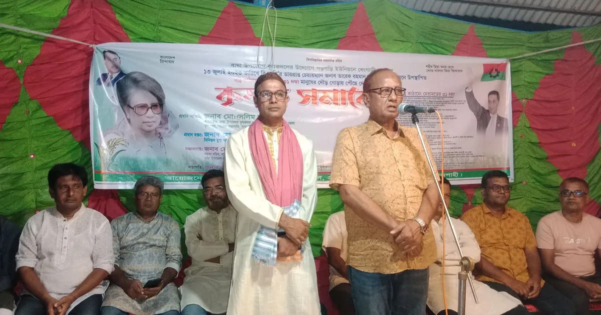 রাষ্ট্র কাঠামো সংস্কারে জনগণকে সম্পৃক্ত করতে বাঘায় কৃষক দলের সমাবেশ