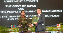 প্রযুক্তি ও প্রতিরক্ষা সরঞ্জাম হস্তান্তরে বাংলাদেশ–জাপান চুক্তি