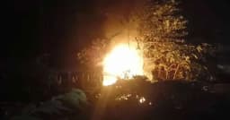 কেরানীগঞ্জে থানায় আগুন