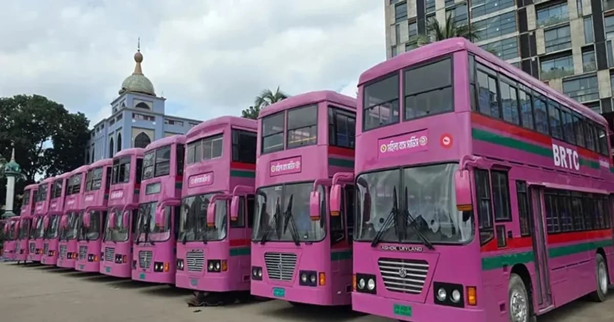 নারী যাত্রীদের ‘পিংক বাস’ চলবে যেসব রুটে