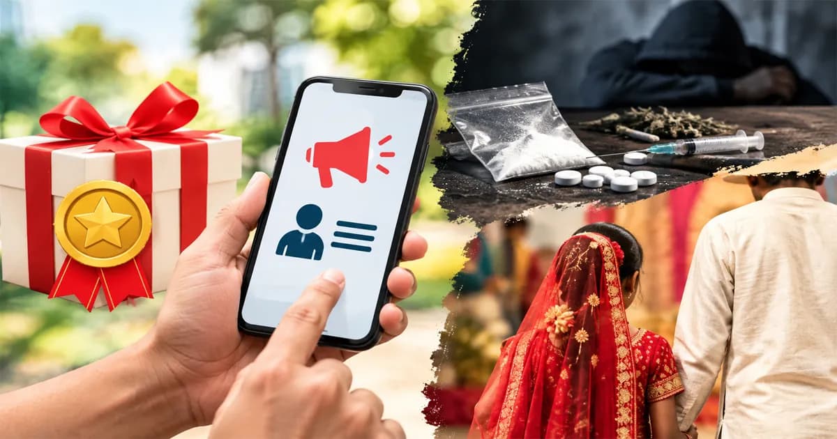 মাদক-বাল্যবিয়ের তথ্য দিলেই মিলবে পুরস্কার