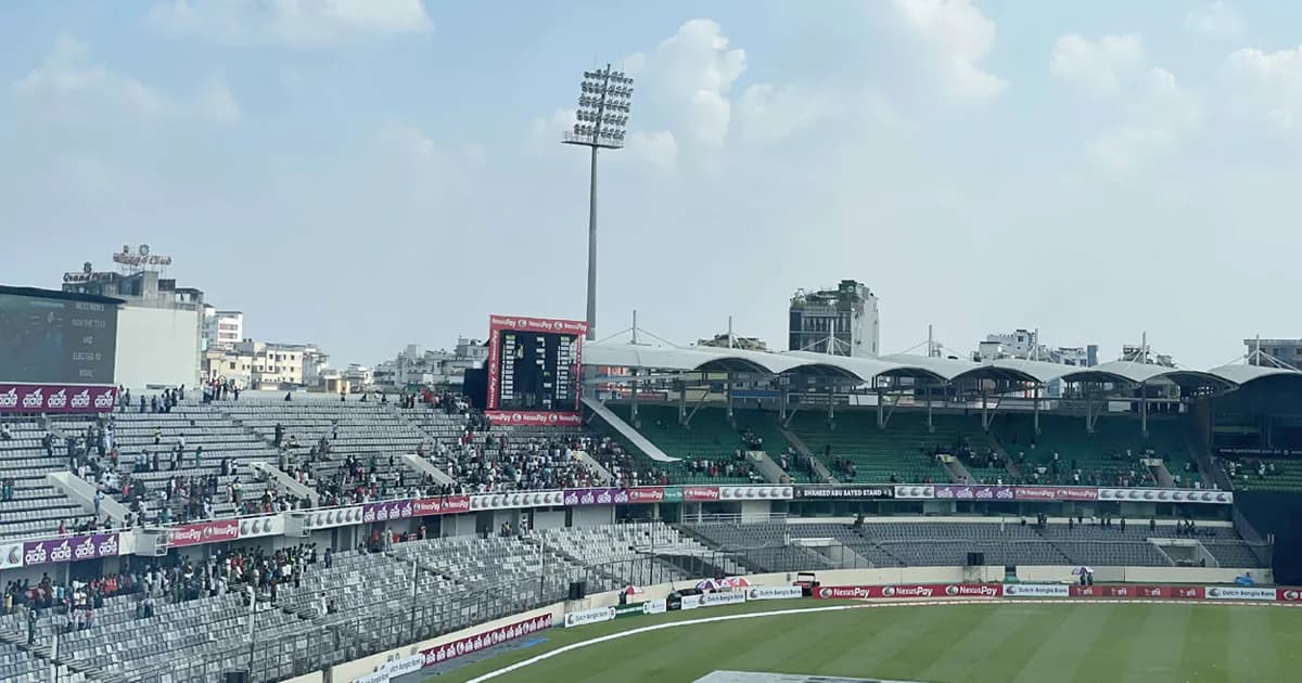 মিরপুরের গ্যালারি ফাঁকা, দর্শকরা নেই মাঠে